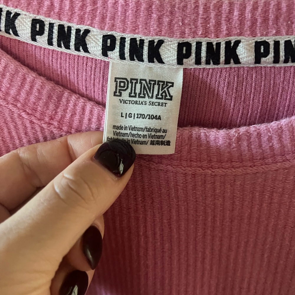 Victoria's Secret Pink Ribbed Top - Picture 2 of 3